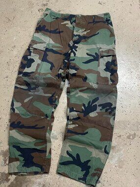 Military double knee M81 Camo cargo pants
